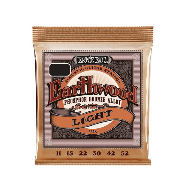 Ernie Ball 3548 Earthwood Phosphor Bronze Acoustic Guitar Strings (11-52)