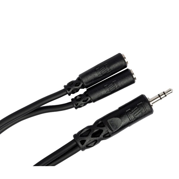 Hosa YMM-232 TRS to Dual Y Cable  3.5 mm TRSF 