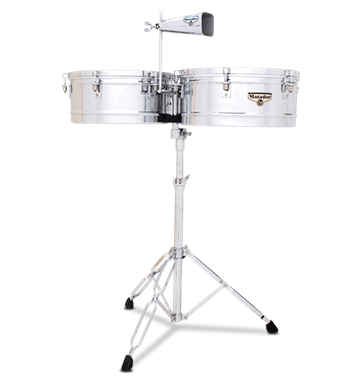 Latin Percussion (LP) - Steel Matador Timbales 14inch/15inch - Chrome (M257)