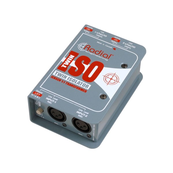 Radial Twin-Iso Two Channel Balanced Line-level Isolator 