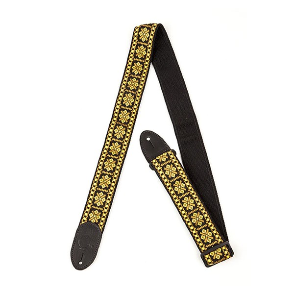 Gretsch G Brand Guitar Strap - Diamond End Black (9220060103)