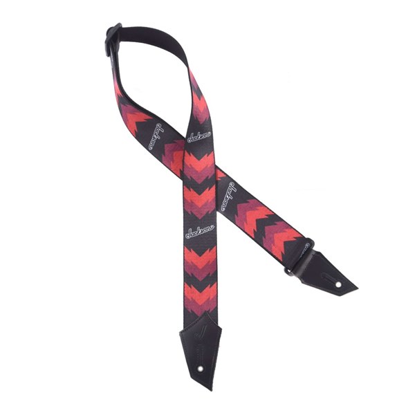 Jackson Double V Guitar Strap - Black/Red (2993258002)