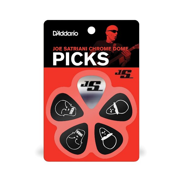 D'Addario JSCD-01 Joe Satriani Chrome Dome Guitar Picks