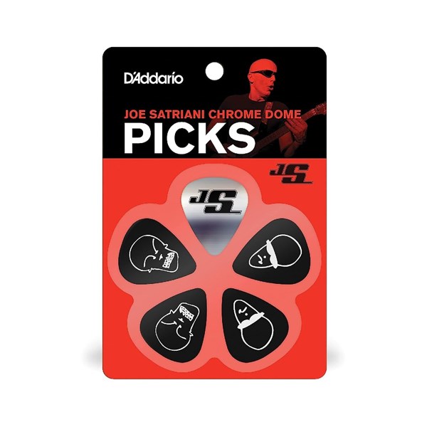 D'Addario JSCD-01 Joe Satriani Chrome Dome Guitar Picks