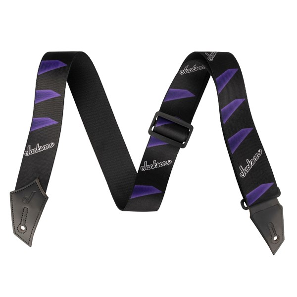 Jackson Headstock Pattern Guitar Strap - Black/Purple (2994323003)