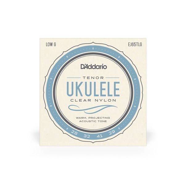 D'Addario EJ65TLG Pro-Arté Custom Extruded Nylon Tenor Ukulele Strings (Low-G)