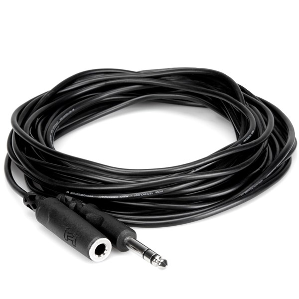 Hosa HPE-325 1/4 inch TRS to 1/4 inch TRS Headphone Extension Cable (25ft.)