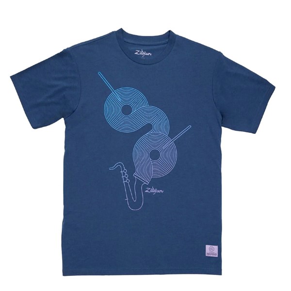 Zildjian ZAT0075-LE Limited Edition 400th Anniversary Jazz T-Shirt 2X (Blue)