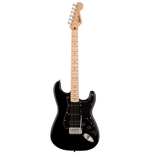 Squire by Fender Sonic Stratocaster HSS Electric Guitar - Black (0373203506)
