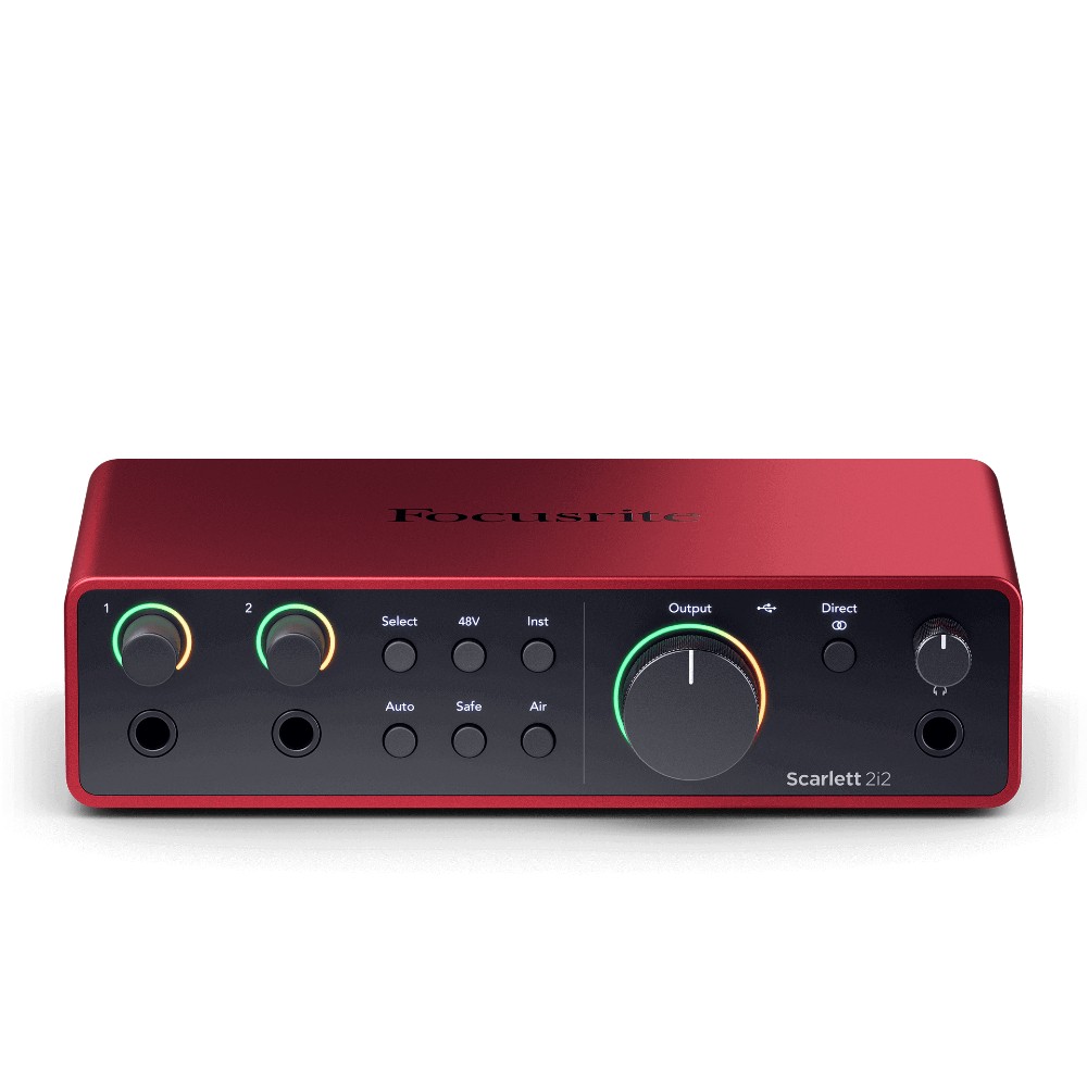 Focusrite Scarlett 2i2 4th Gen USB 2in/2out USBC Audio Interface