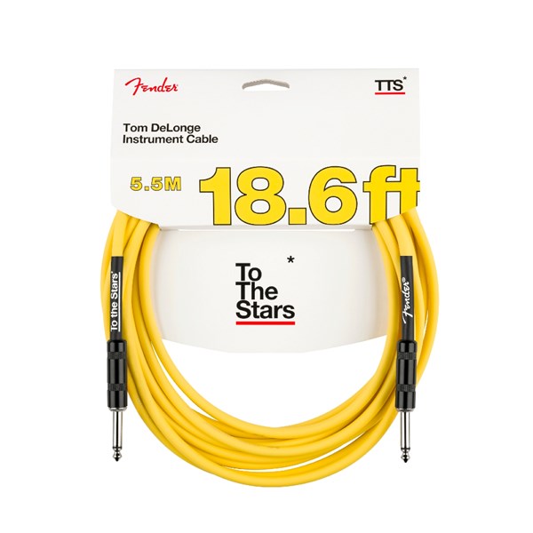 Fender Tom DeLonge 18ft To The Stars Instrument Cable - Graffiti Yellow (990818263)
