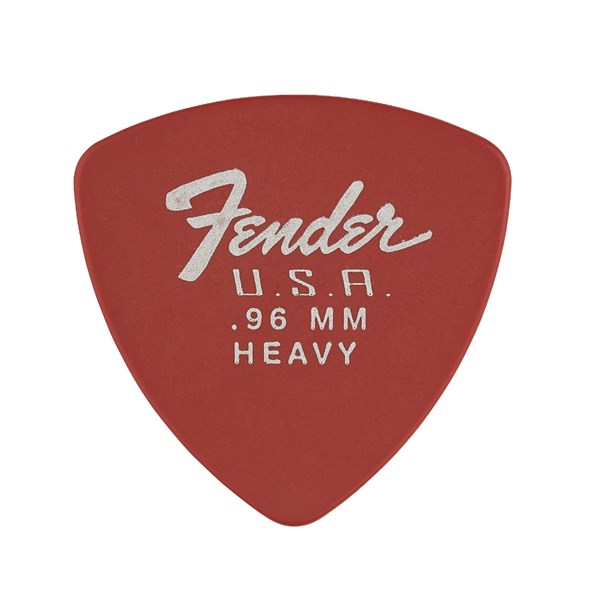 Fender 346 Dura Tone Derlin Guitar Picks - Fiesta Red (12 Pack) 
