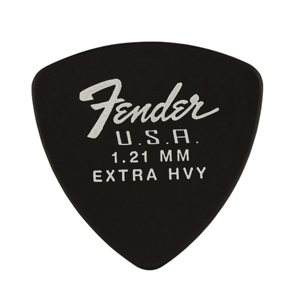 Fender 346 Dura Tone Derlin Guitar Picks - Black (12 Pack)