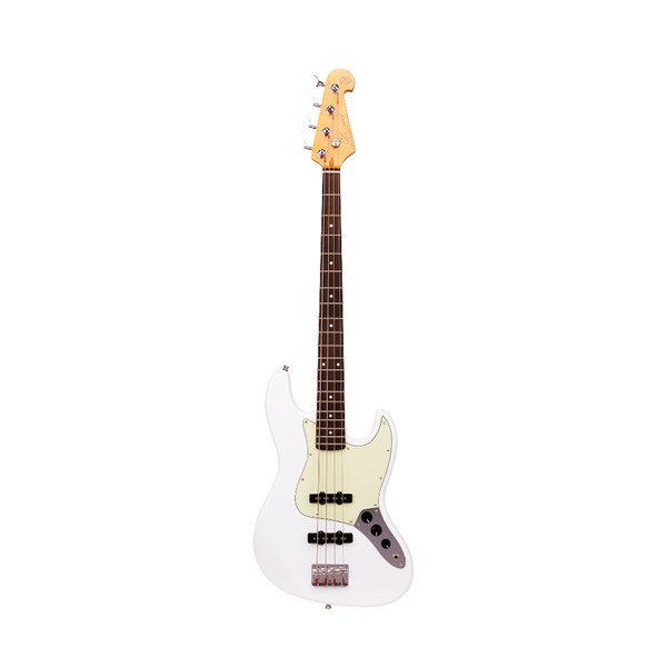 SX SJB62+/OWH Electric Bass Guitar (White)
