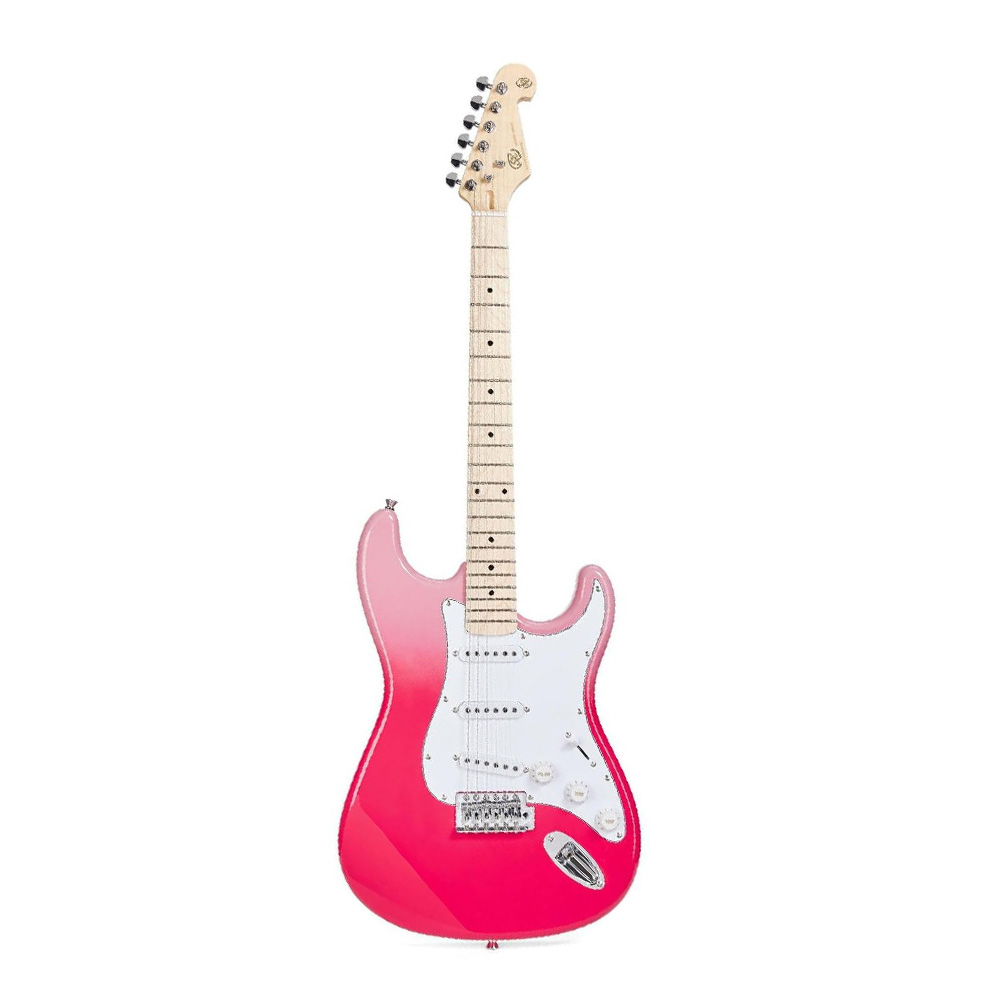 SX SEM1/PT Stratocaster Pink Twilight Electric Guitar with Bag 