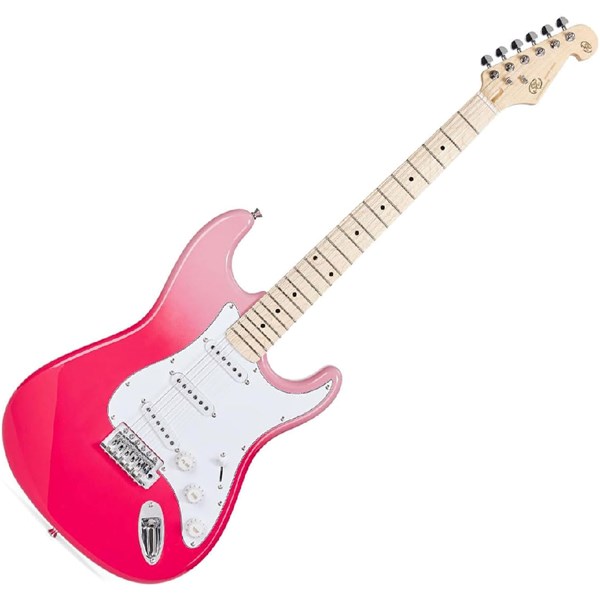 SX SEM1/PT Stratocaster Pink Twilight Electric Guitar with Bag 