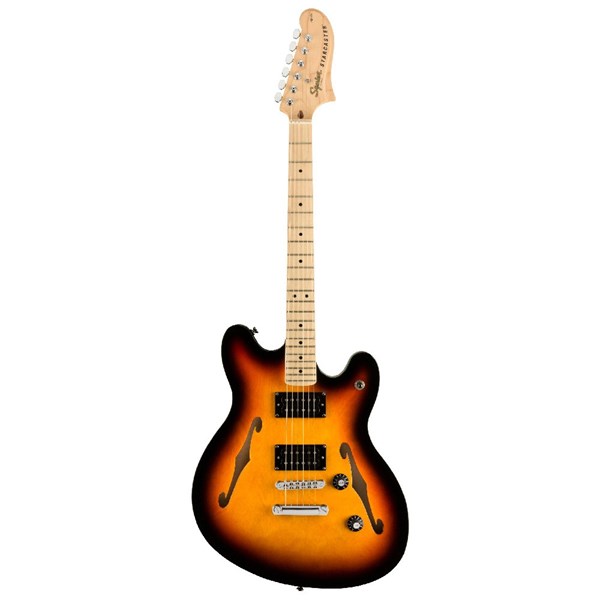 Squier by Fender Affinity Series Starcaster Sunburst Semi-hollow Electric Guitar (0370590500)