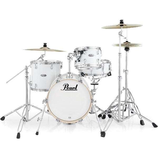 Pearl MT564/C Midtown 4-pc Compact Drum Set #33 Pure White (Cymbals not Included)