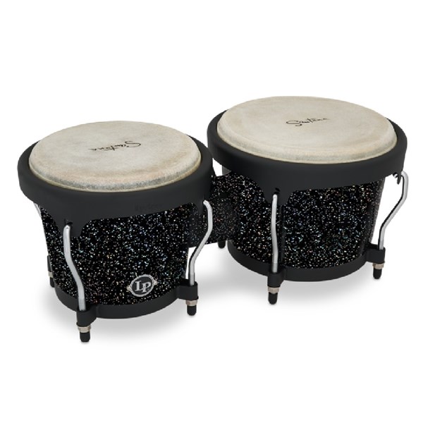 LP Aspire LPA601-BM Santana 6-3/4 and 8 Inch Santana Black Magic Bongo Set