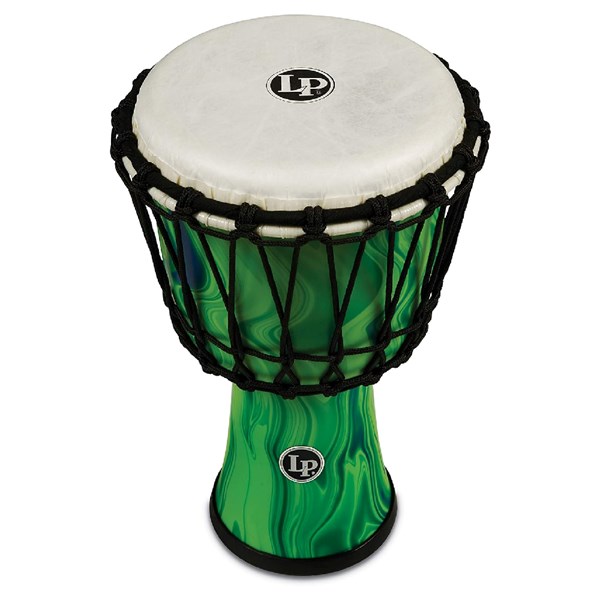 LP LP2010-GM LP World Collection 10-Inch Rope Tuned Circle Djembe With Perfect-Pitch Head (Green Marble)