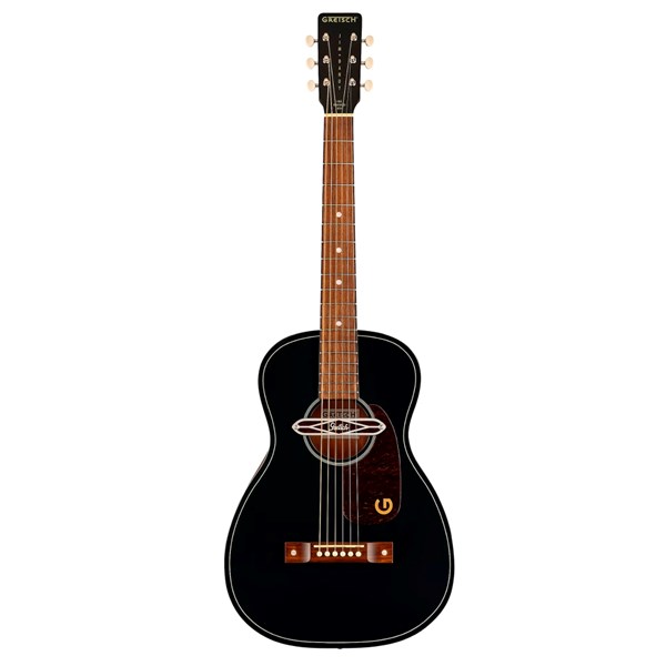Gretsch Jim Dandy Deltoluxe Parlor Acoustic-Electric Guitar (Black Top)