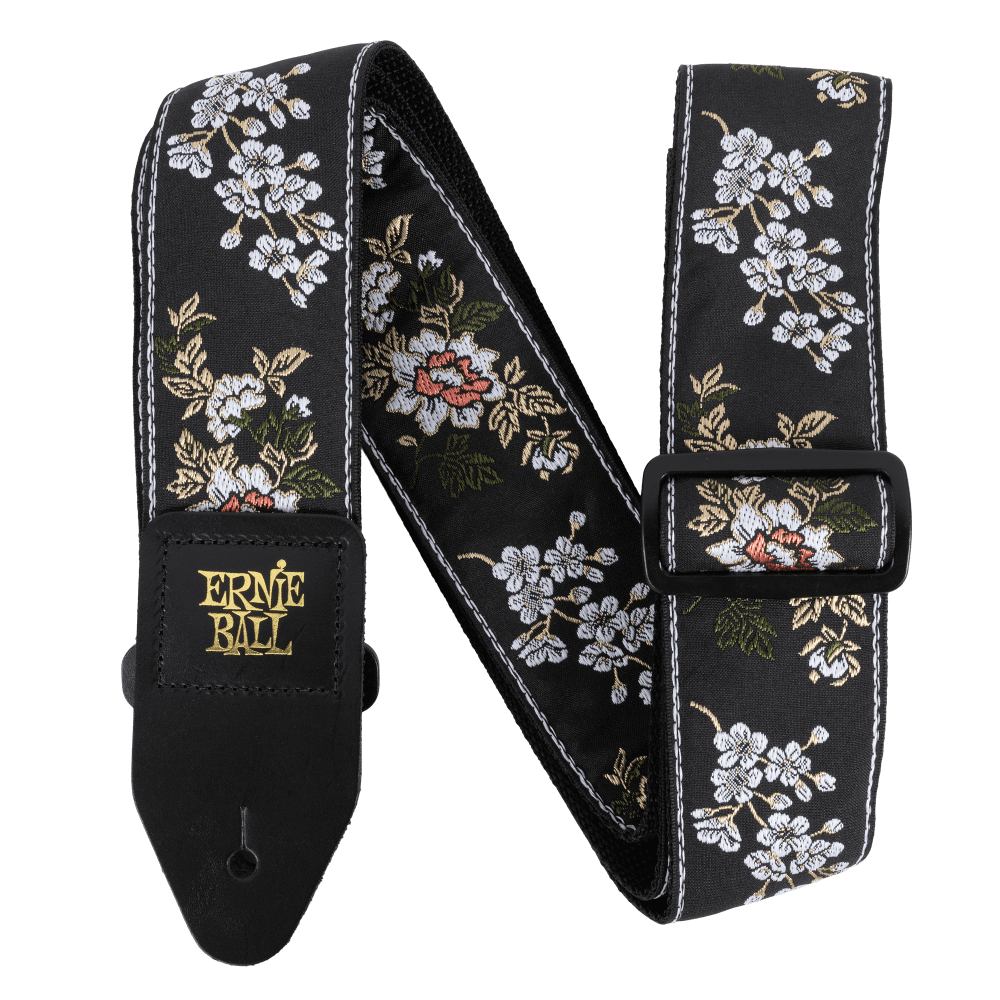 Ernie Ball 5362 Classic Jacquard Guitar Strap (White Blossom)