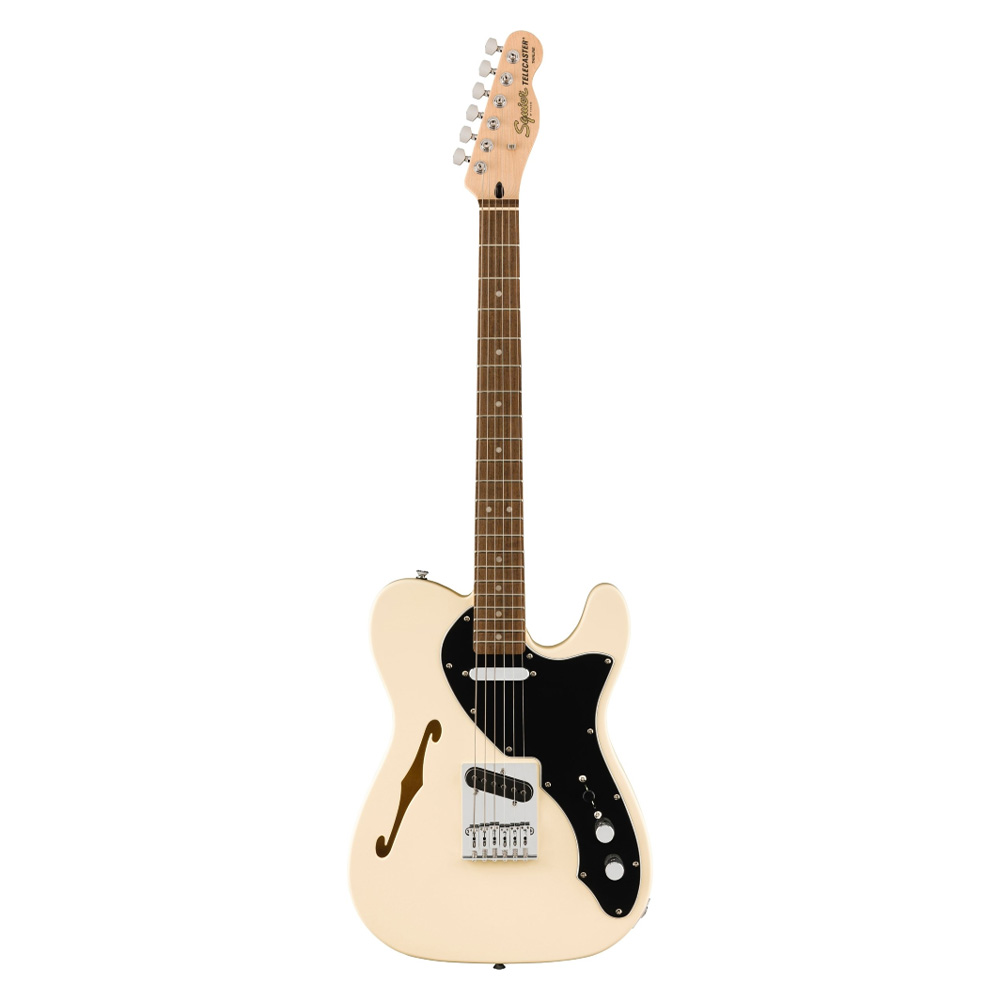 Squier by Fender Affinity Series Telecaster Thinline Olympic White Electric Guitar (0378271505)