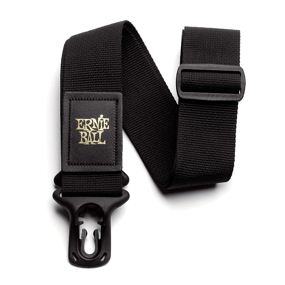Ernie Ball 4056 Poly Lock Guitar or Bass Strap (Black)