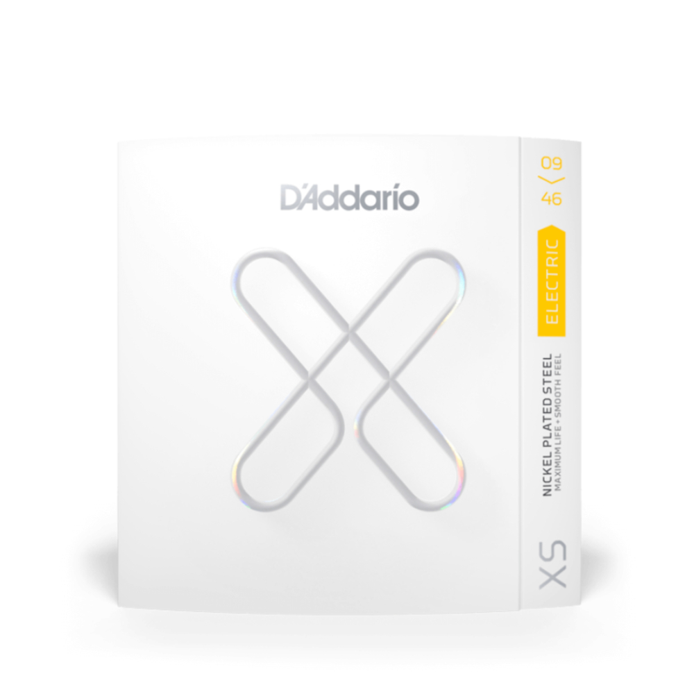 D'Addario XSE0946 XS Nickel-plated Steel Coated Electric Guitar Strings (.009.046 Super Light)