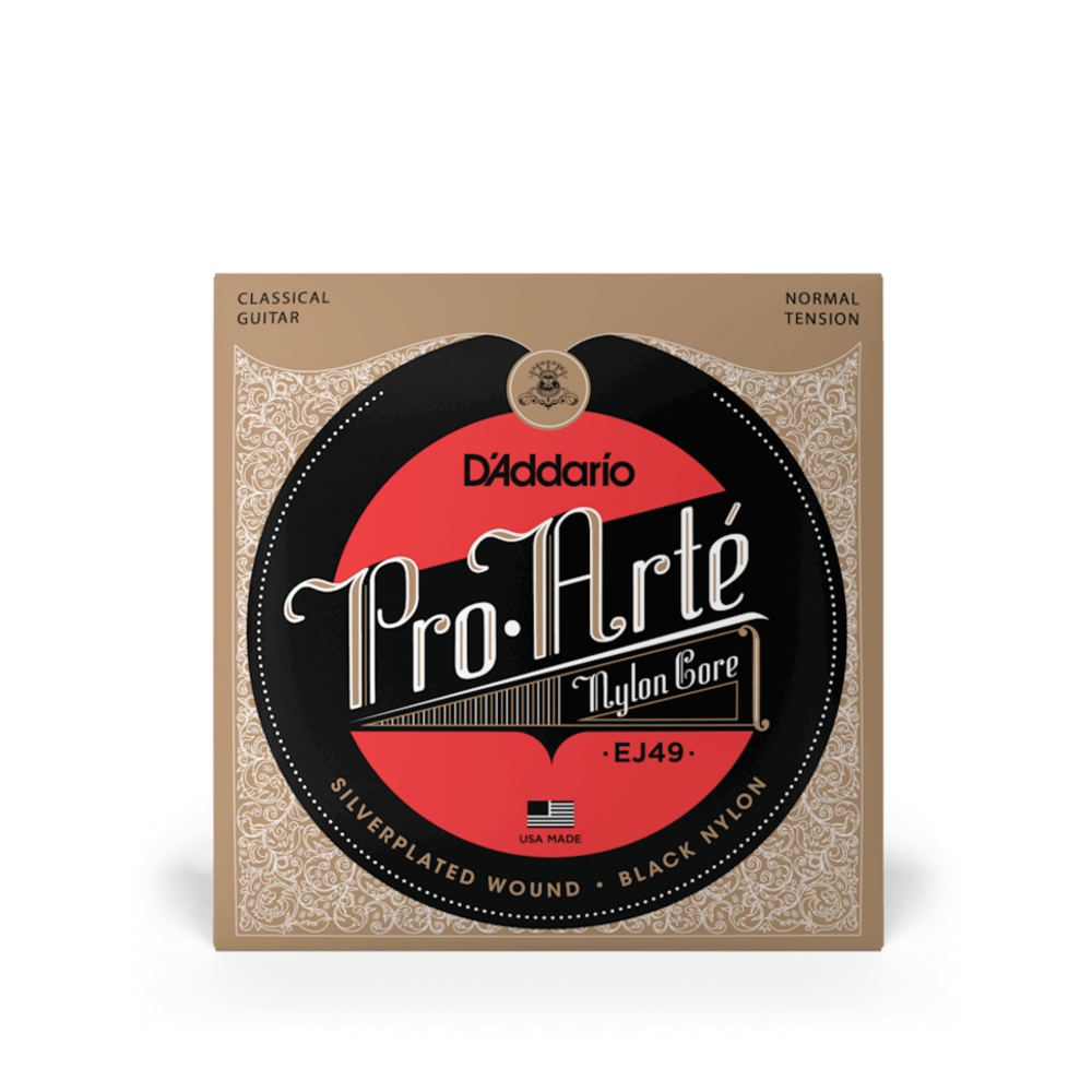 D'Addario EJ49 Black Nylon Normal Tension Classical Guitar Strings