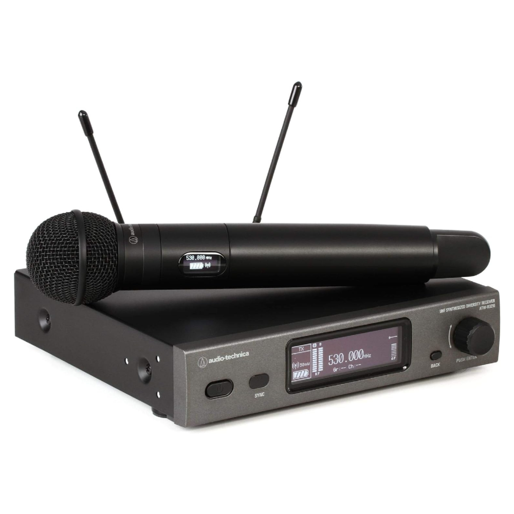 Audio-Technica ATW-3212-C510DE2 3000 Series Wireless Handheld Microphone System (DE2: 470 to 530 MHz)