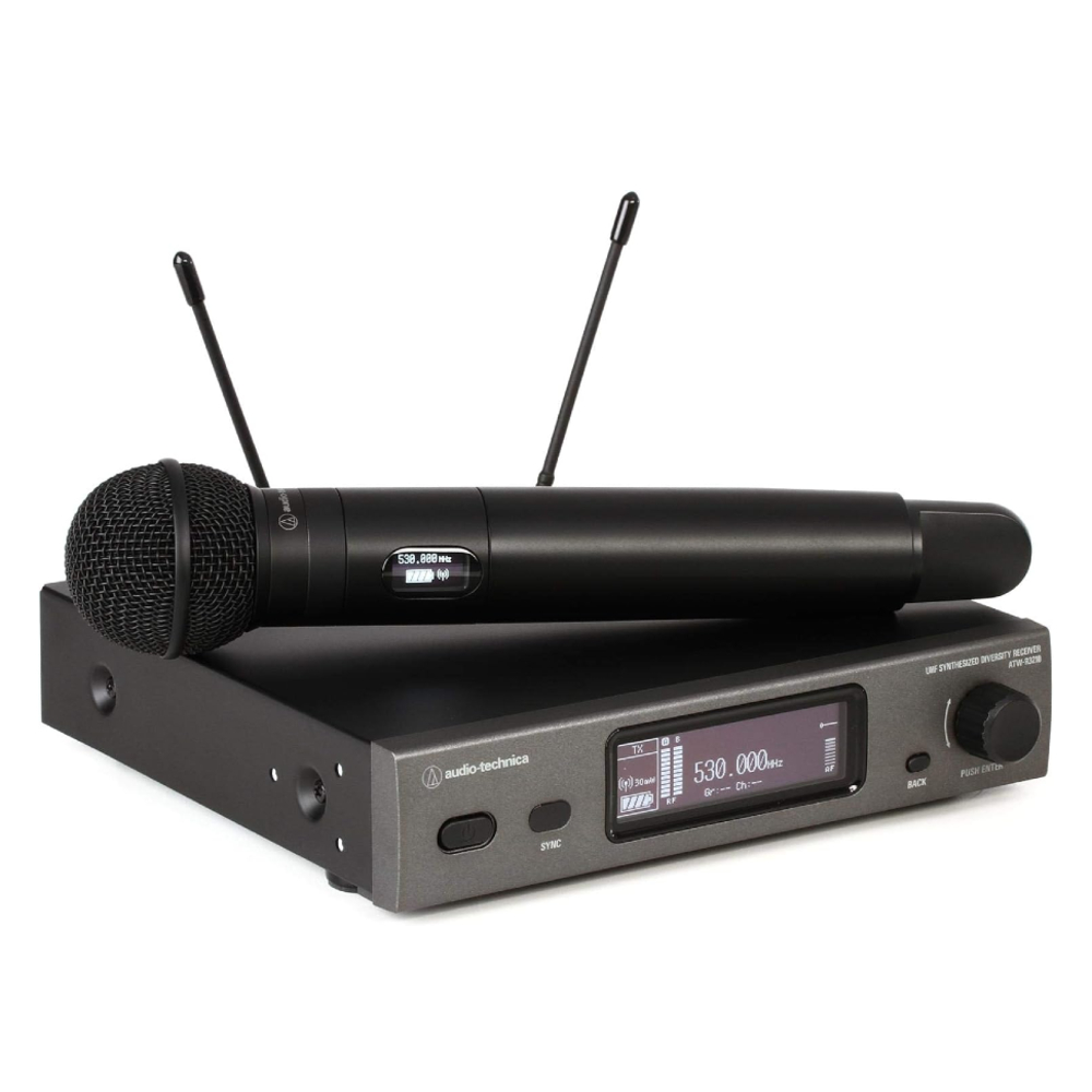 Audio-Technica ATW-3212-C510EF1 3000 Series Wireless Handheld Microphone System (EE1 (530-590MHz)