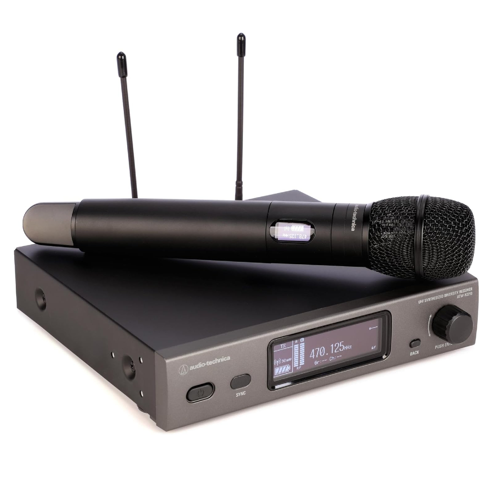 Audio-Technica ATW-3212-C710DE2 3000 Series Wireless Handheld Microphone System (DE2: 470 to 530 MHz)
