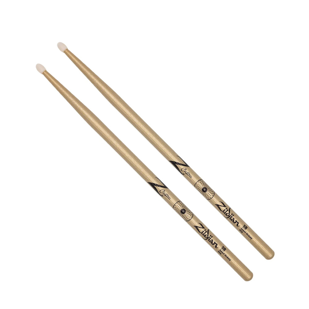 Zildjian Z Custom LE Drumstick Collection Hickory Nylon Tip 5B Gold Chroma (Z5BCGN-ZC)