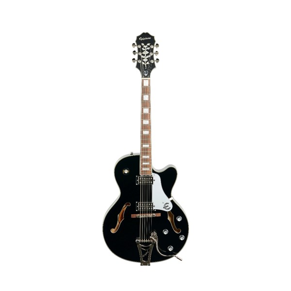 Epiphone Emperor Swingster Hollowbody Electric Guitar - Black Aged Gloss / SemiHallow (ETS2BAGNB1)