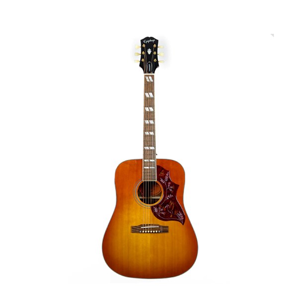 Epiphone Hummingbird Acoustic Guitar - All Solid Wood / Fishman Sonitone / Aged Cherry Sunburst Gloss (IGMTHUMACHGH1)
