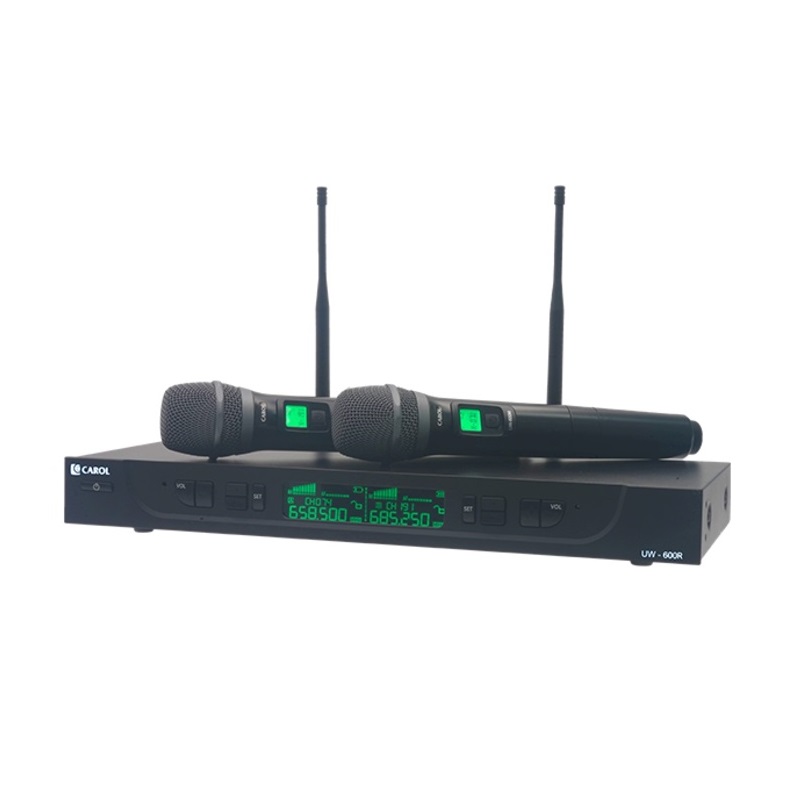 Carol UW-600 Wireless Microphone System with Microphone Receiver and Transmitter