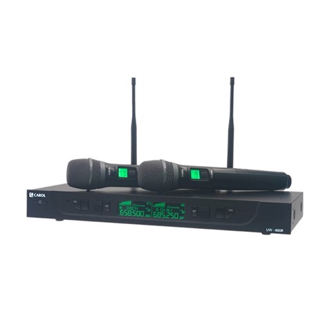 Carol UW-600 Wireless Microphone System with Microphone, Receiver and Transmitter