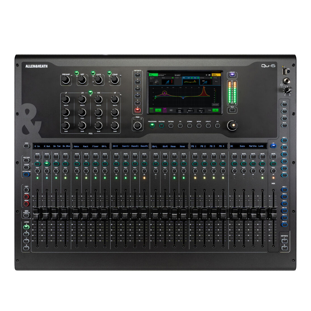 Allen & Heath Qu-6 38-in / 24-out Compact Digital Mixer