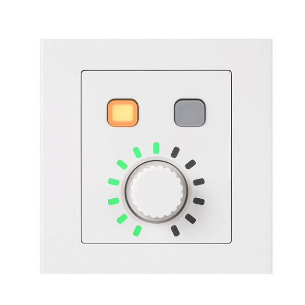 Audio-Technica - ATCP-W02R Wall-Mount Control Panel with Dial Volume Control and Switch