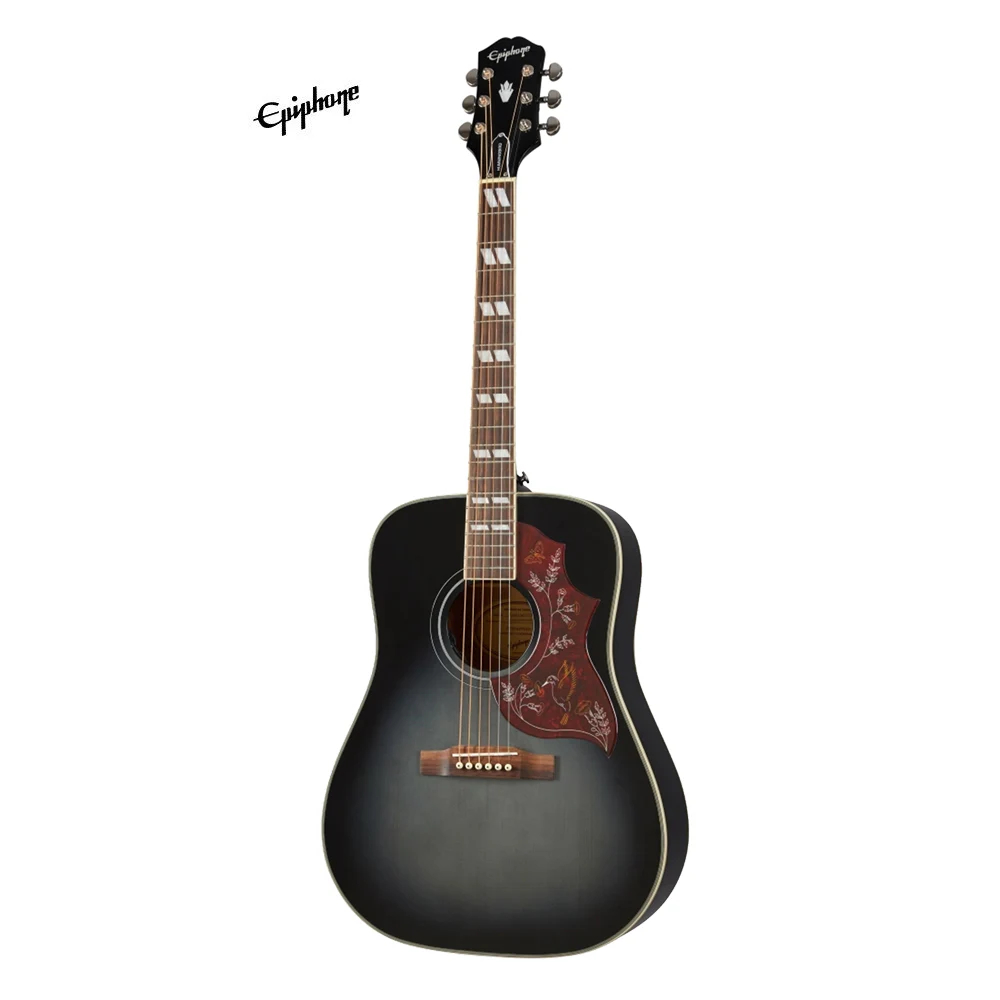 Epiphone Limited Edition Hummingbird Studio Acoustic-electric Guitar - Transparent Ebony (EIAHBTEBNH3)