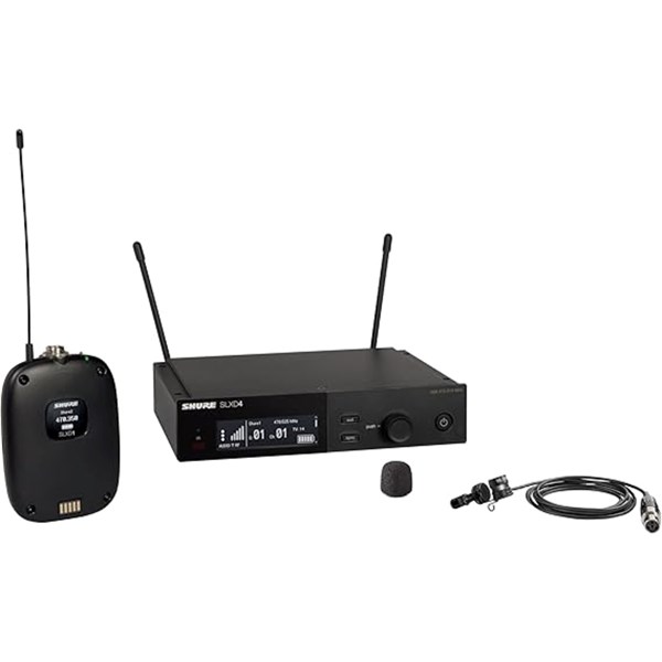Shure SLXD14A/85M-L57 Wireless System with SLXD1 Bodypack Transmitter and WL185 Lavalier 650-694MHZ Microphone