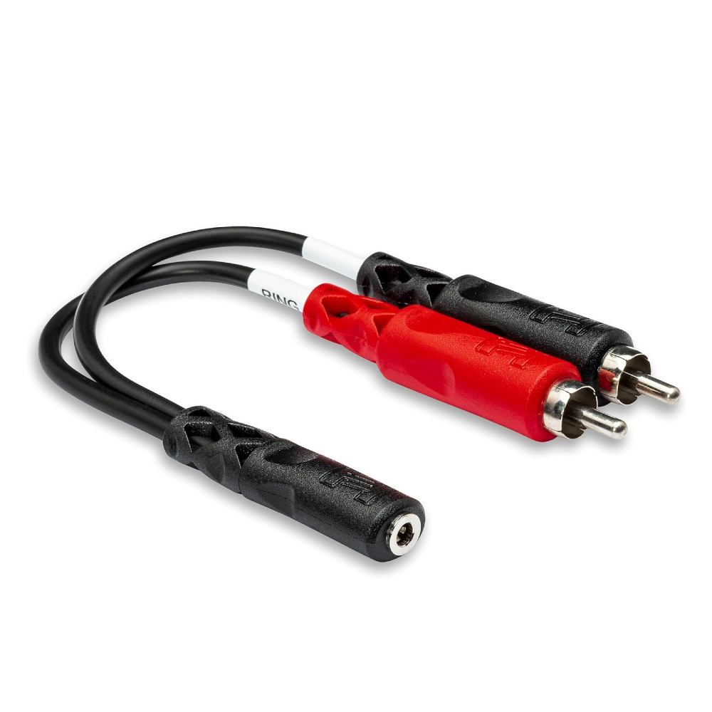 Hosa YMR-197 Stereo Breakout Cable 3.5mm TRS Female to Left and Right RCA Male