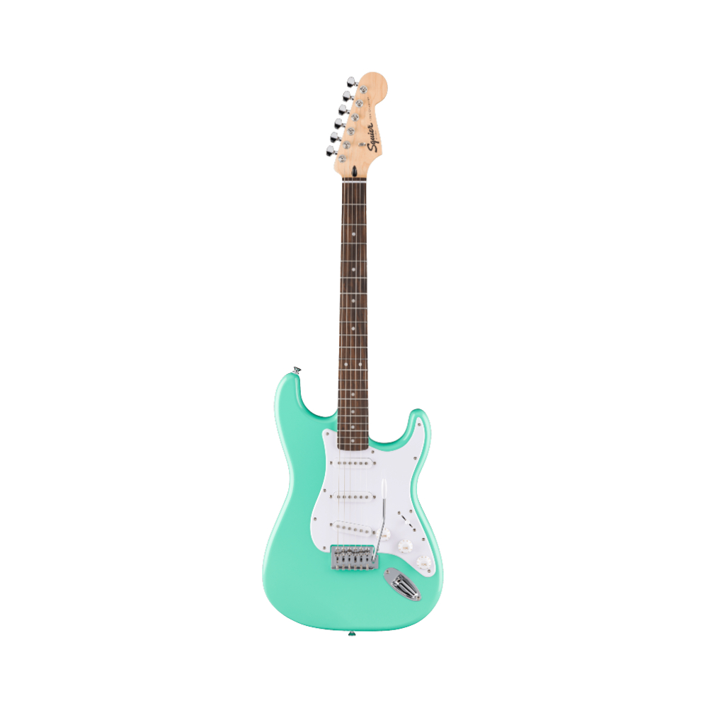 Squier FSR Sonic Stratocaster Electric Guitar / White Pickguard / Laurel FB - Sea Foam Green (373150549)