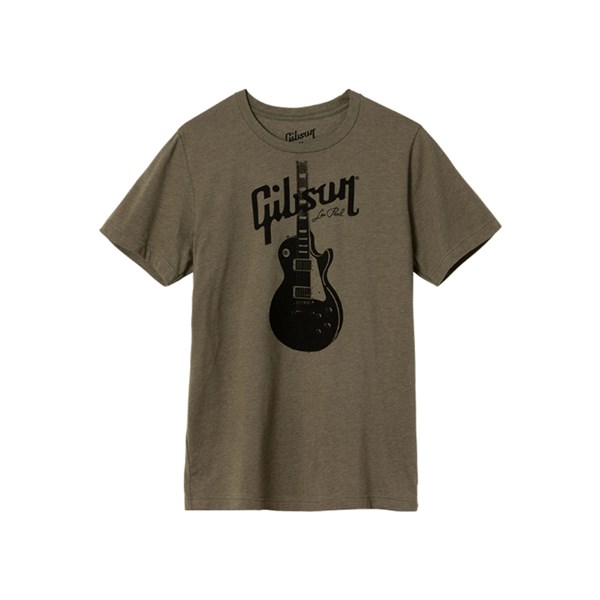 Gibson Les Paul Tee (GA-SC-LPBSSM) - Olive Green / Small