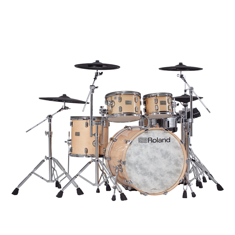 Roland V-Drums Acoustic Design VAD716 Electronic Drum Set - Gloss Natural (Drum Pedal / Hi-hat Stand and Snare Stand NOT included)