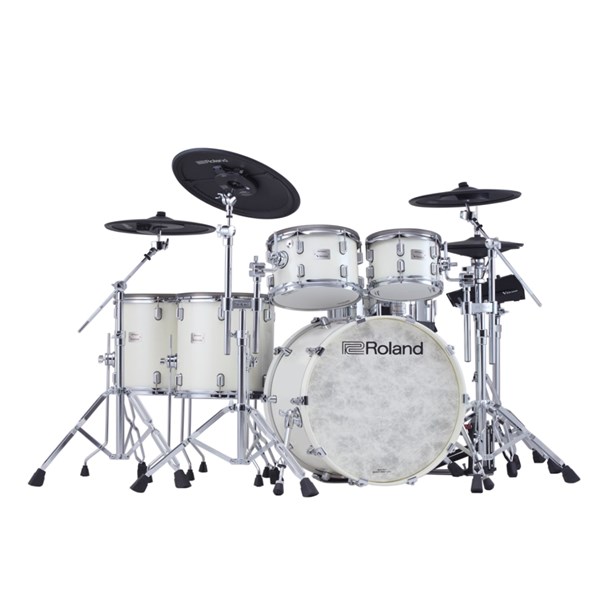 Roland VAD716-PW V-Drums Acoustic Design Electronic Drum Set - Pearl White (Drum pedal / Hi-hat Stand and Snare Stand NOT included)
