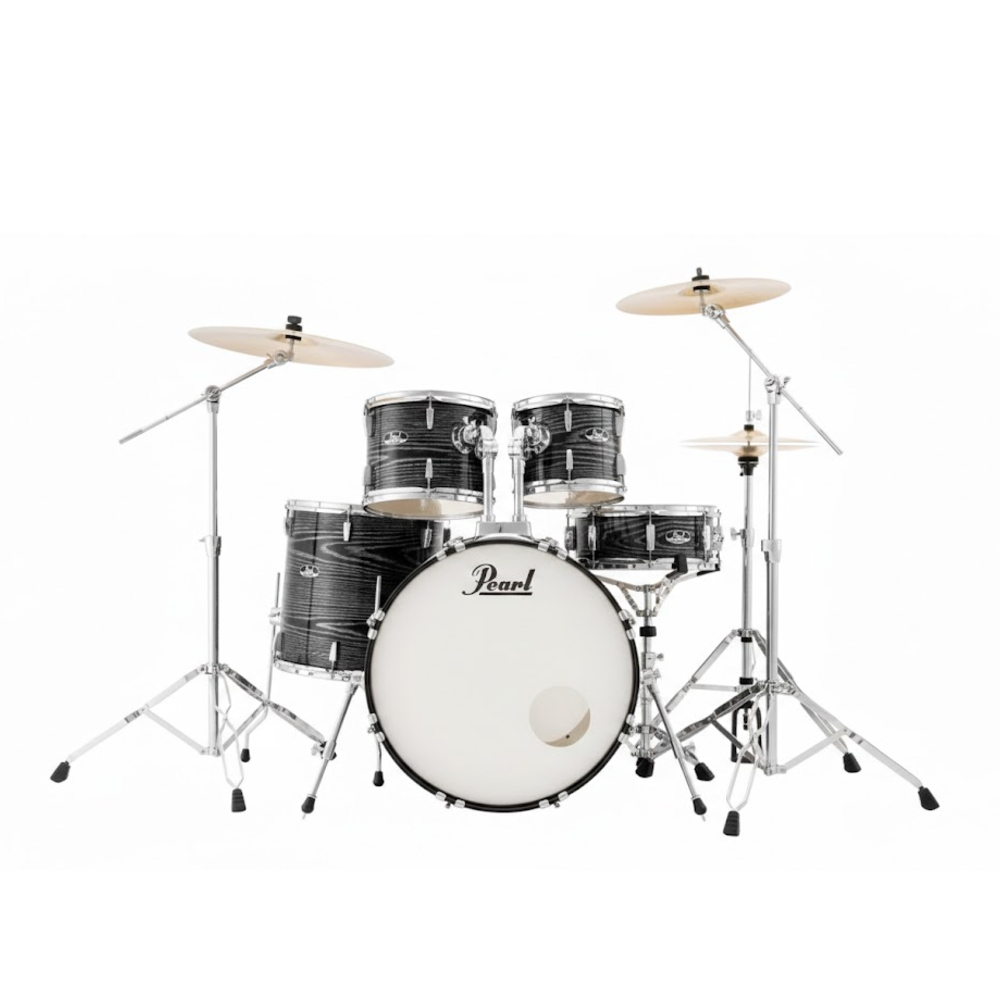 Pearl Roadshow RS525SC/C 5-piece Complete Drum Set (Midnight Chrome Vortex)