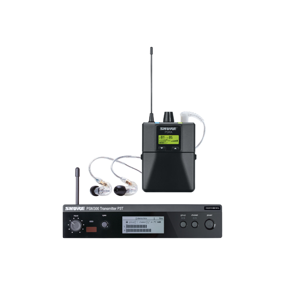 Shure P3TRA215CL (K3E 606-630 MHz) PSM 300 Wireless In-ear Monitoring System