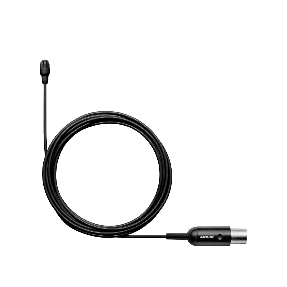 Shure TwinPlex TL47B/O-MTQG-A Omnidirectional Lavalier Microphone (TA4F, Black)